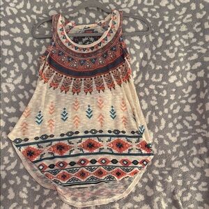 Almost Famous Geometric Print Tank Top